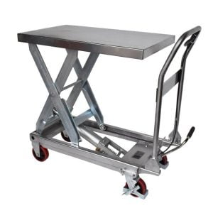 Manual Mobile Lift Table Stainless Steel