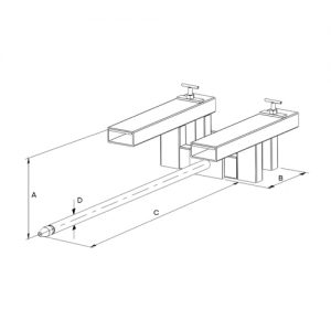 Fork Mounted Boom forklift Attachment diagram