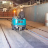 LARGE RIDE-ON BATTERY POWERED SWEEPER